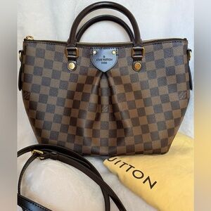 Louis Vuitton Brown Siena PM Damier Ebene Crossbody Hand bag